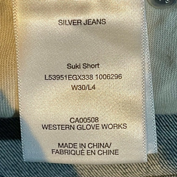 W30 L4 Silver Jean shorts - like new - Picture 4 of 4